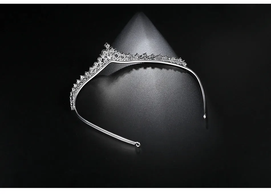 Pretty New Cubic Zirconia Wedding Tiaras for Bridal,Women Hair Jewelry T16E01