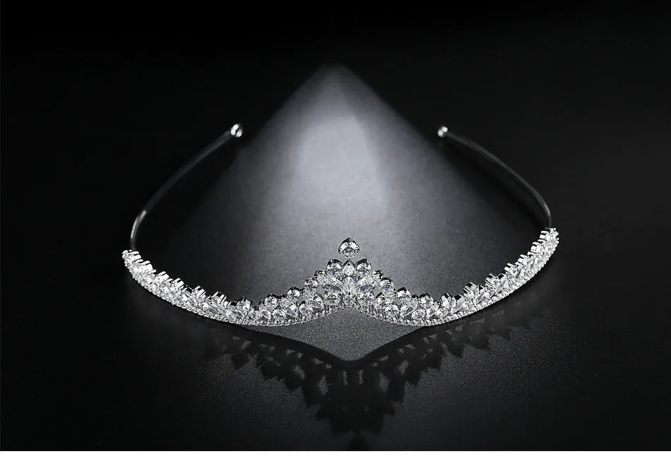 Pretty New Cubic Zirconia Wedding Tiaras for Bridal,Women Hair Jewelry T16E01