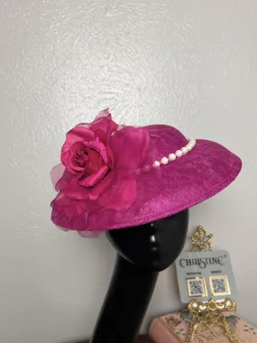 Queen hat in fuchsia