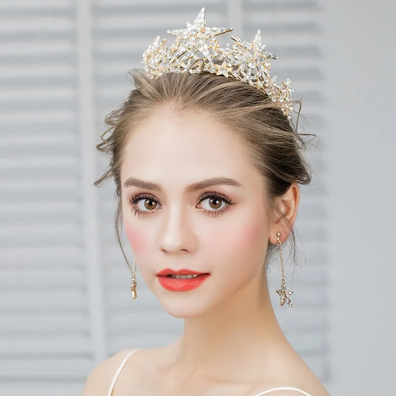 "Andromeda" - Star Wedding Tiara - Available in Gold and Silver