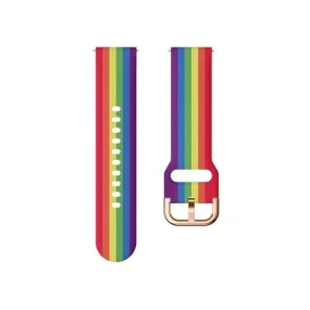 Rainbow Watch Straps compatible with the Xiaomi Amazfit Smart Watch, Smart Watch 2