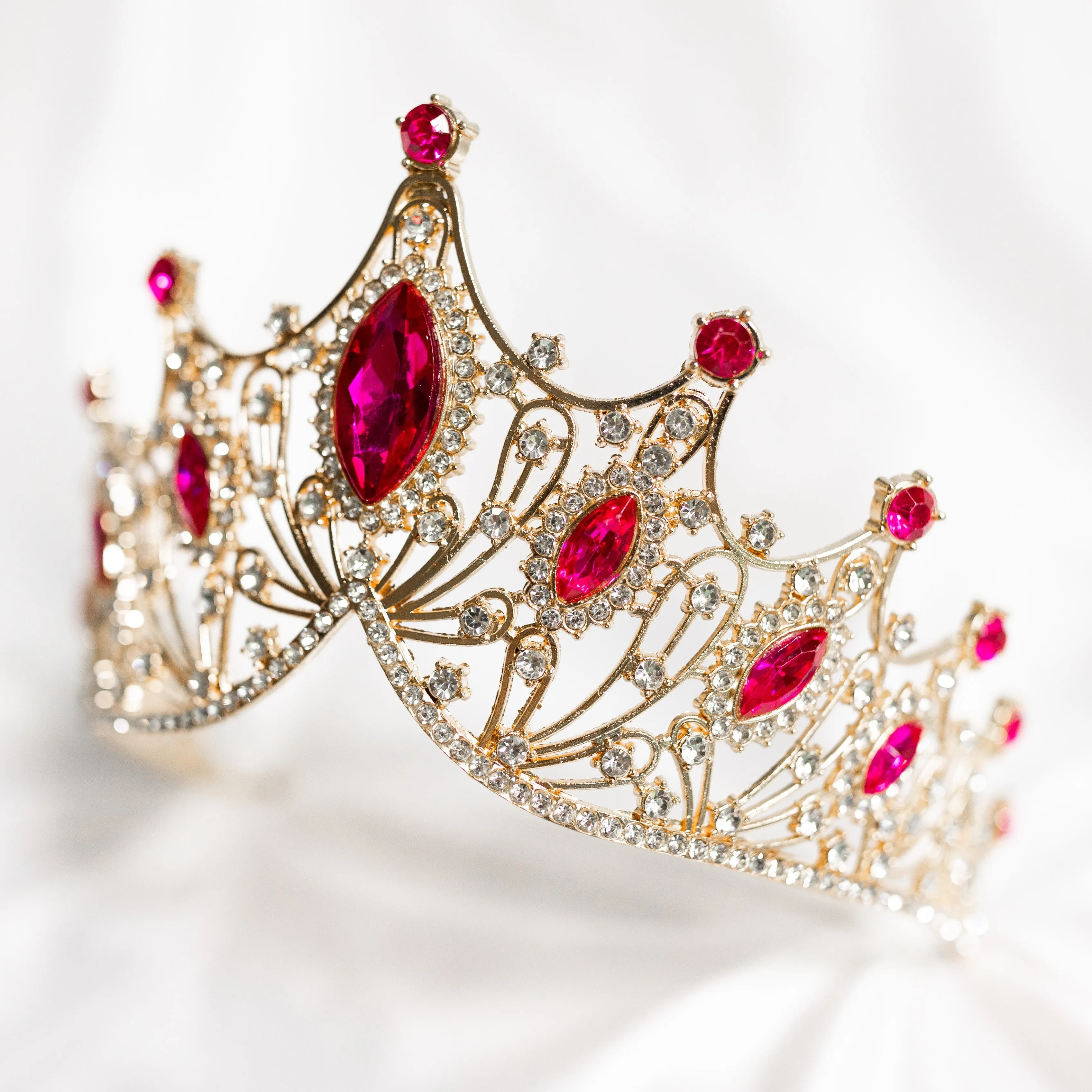 Regina's Tiara in Hot Pink & Gold