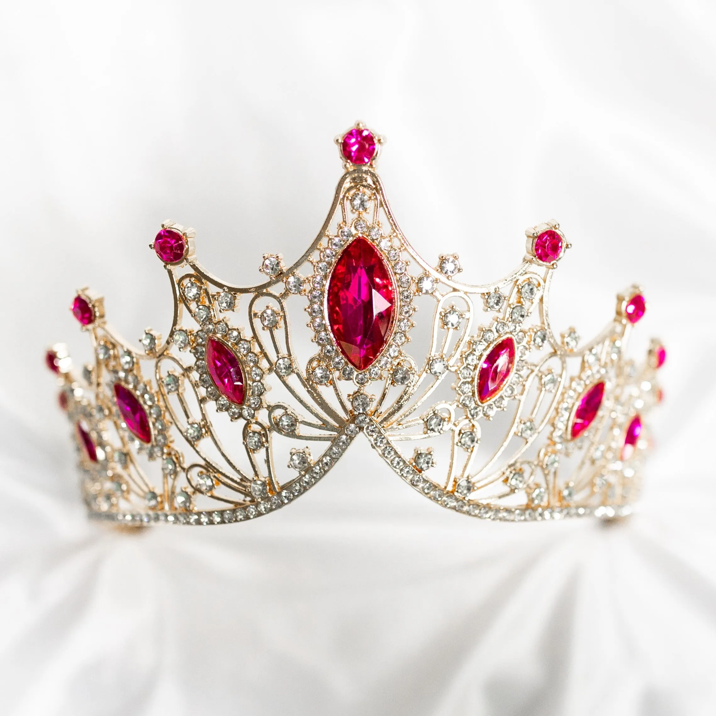 Regina's Tiara in Hot Pink & Gold