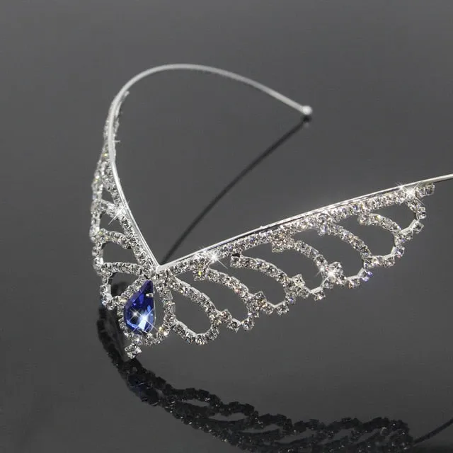 Rhinestone Crystal Princess Tiaras and Crowns Girls Hair Accessories for Birthdays