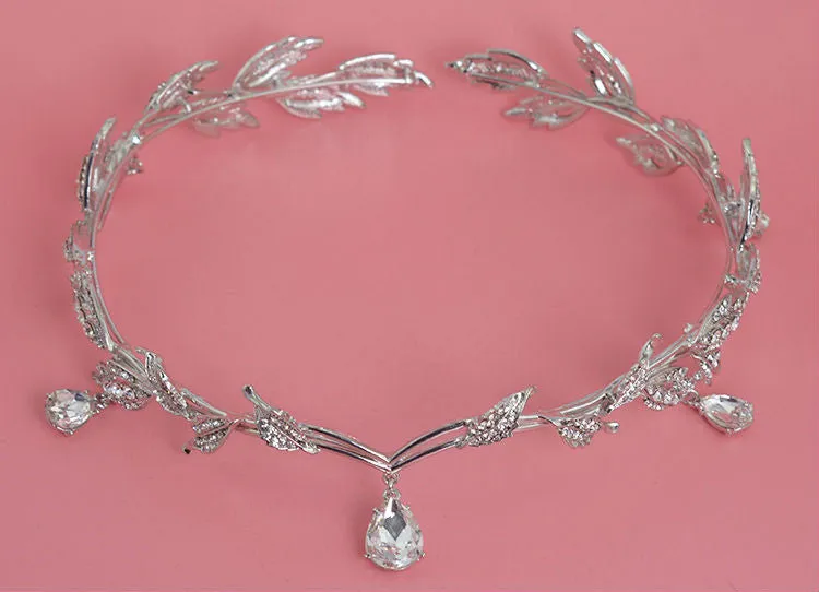 Rhinestone Tiara Crown Headband at Bling Brides Bouquet online bridal store