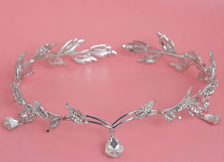 Rhinestone Tiara Crown Headband at Bling Brides Bouquet online bridal store