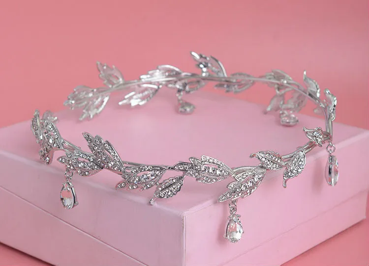 Rhinestone Tiara Crown Headband at Bling Brides Bouquet online bridal store