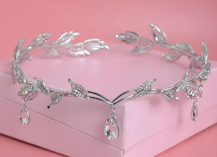 Rhinestone Tiara Crown Headband at Bling Brides Bouquet online bridal store