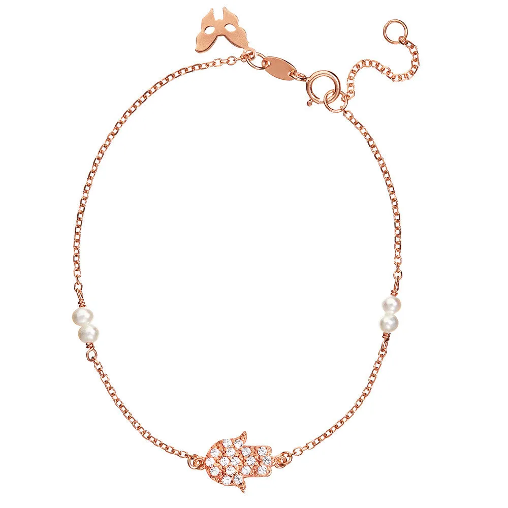 Rose Gold Hamsa Bracelet