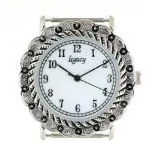 Round Concho Silver Watch Face