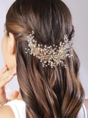 Rubans Silver Plated Crystal Studded Tiara