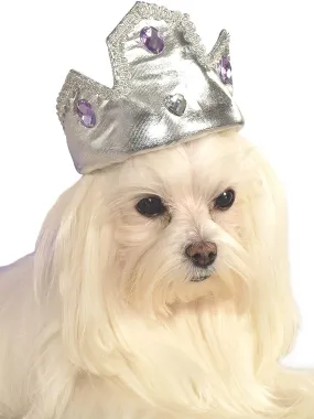 Rubies Silver Tiara with Purple Stones Pet Costume Accessory