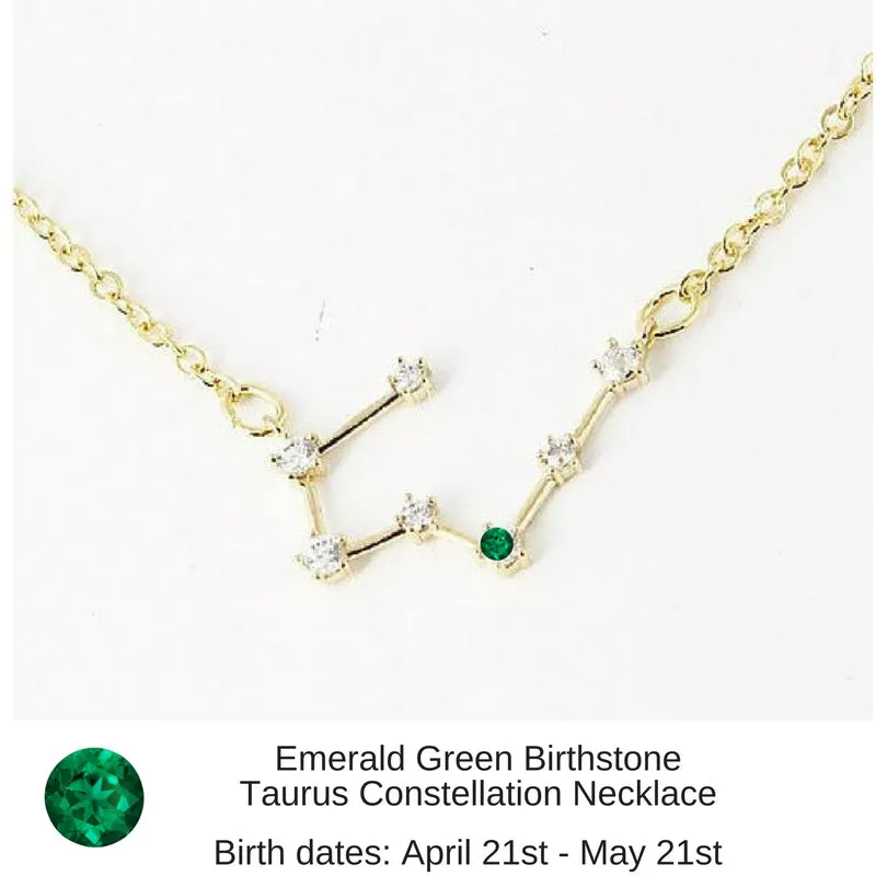 Sagittarius Constellation Zodiac Necklace with Blue Topaz Birthstone - "Star Candy"