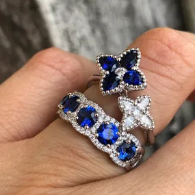 Sapphire and Diamond Band