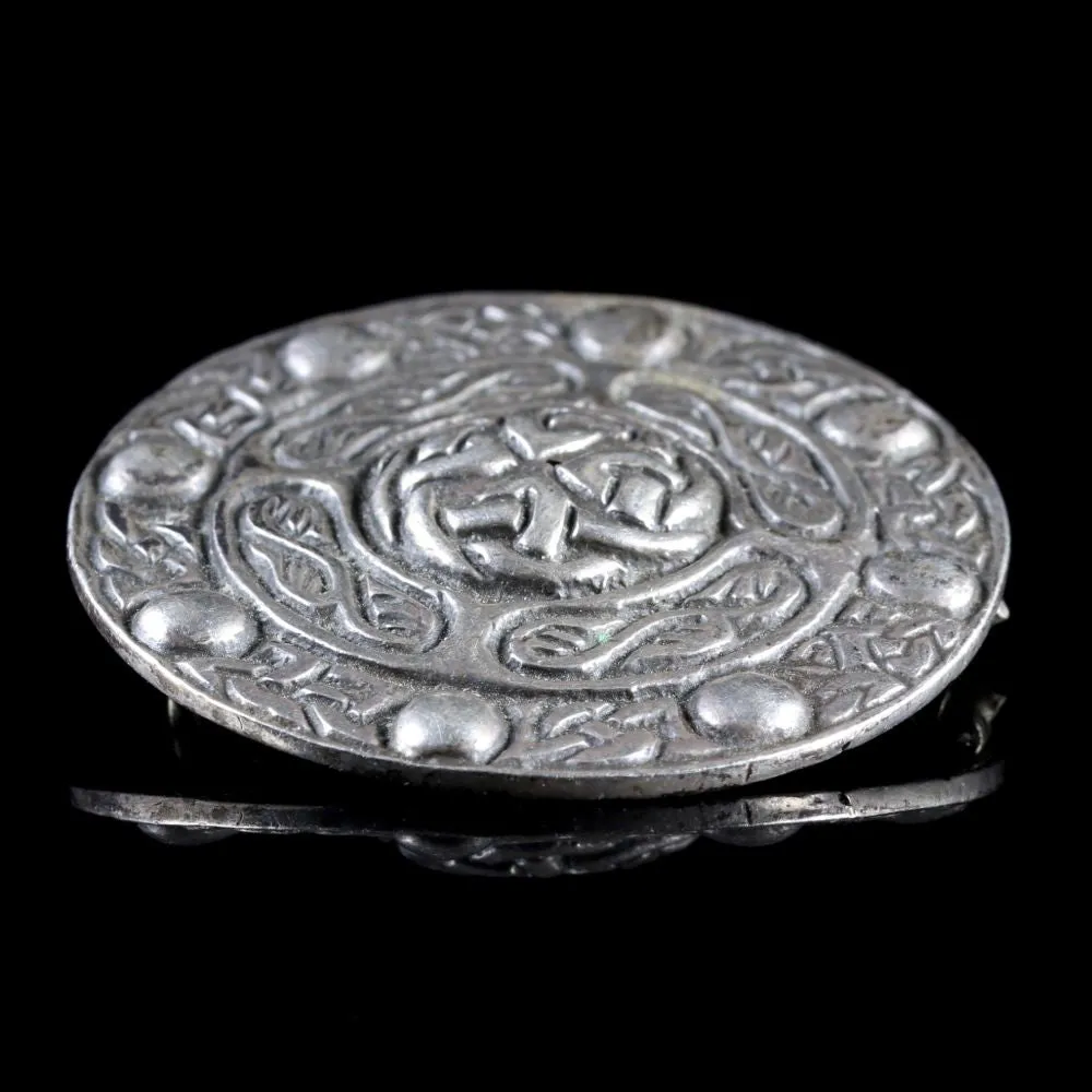 Scottish Silver Celtic Brooch Circa 1940 Iona