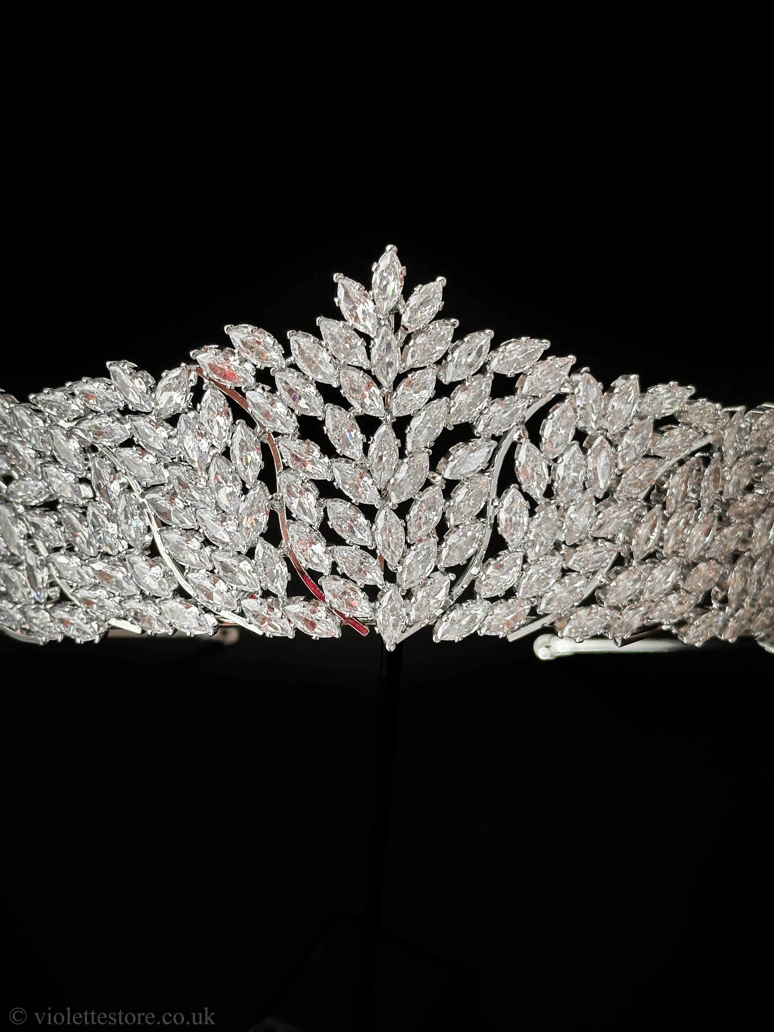 Silver CZ Luxury Tiara