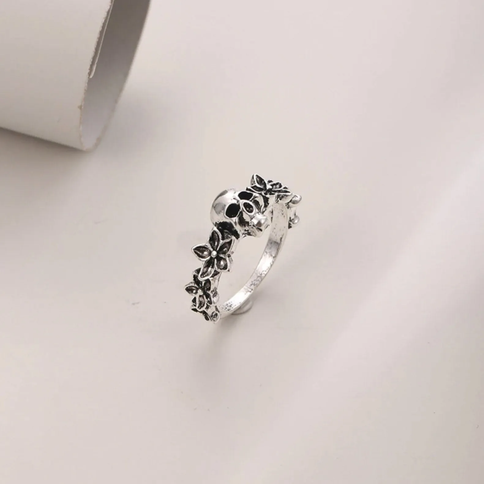 Skull Flower Ring