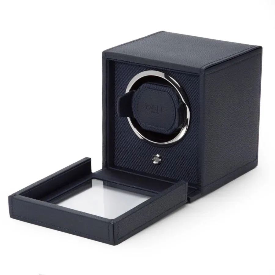 Small Watch Winder Cube Navy