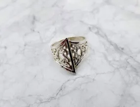 Sterling Celtic Triangle Motif Ring