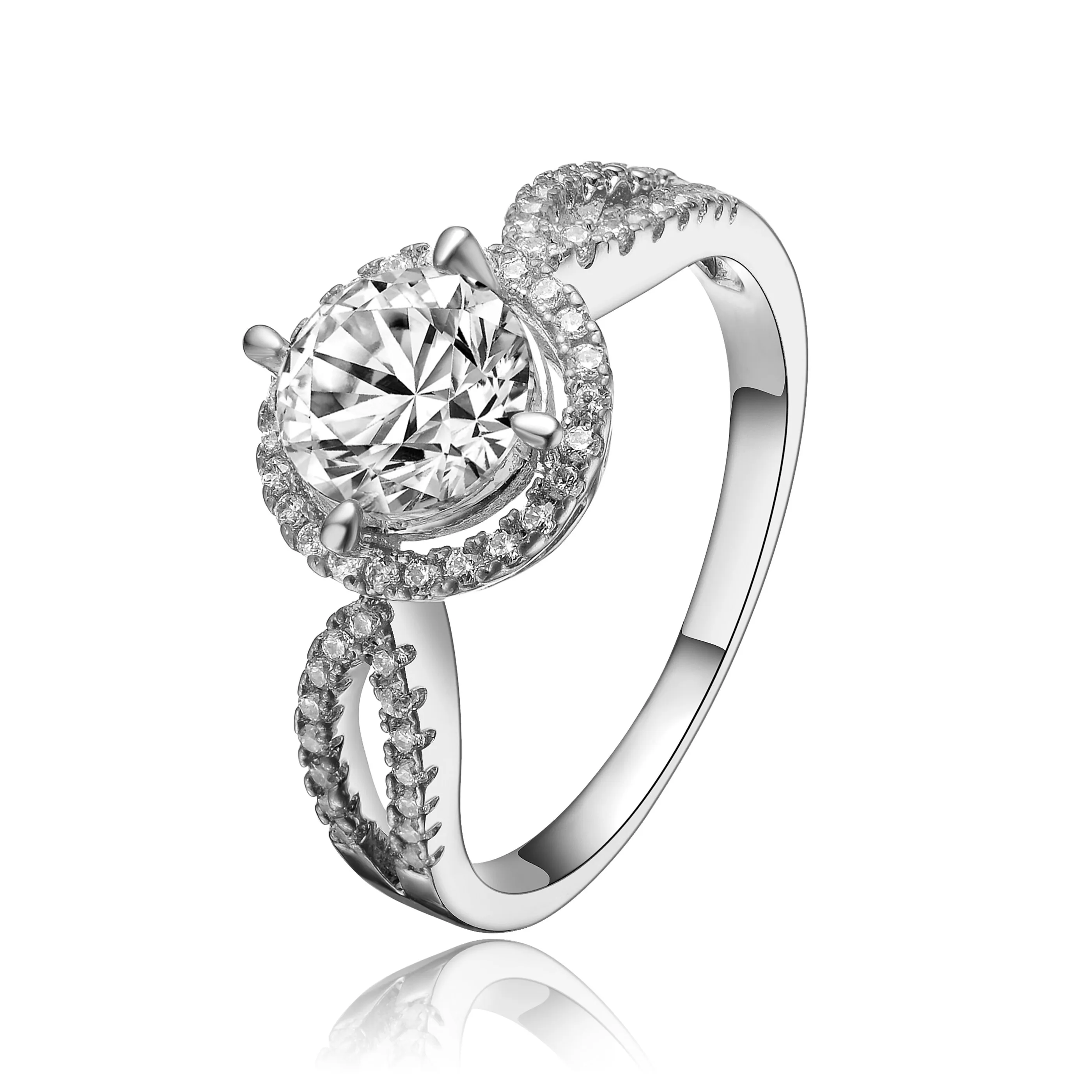 Sterling Silver Cubic Zirconia Bold Statement Ring