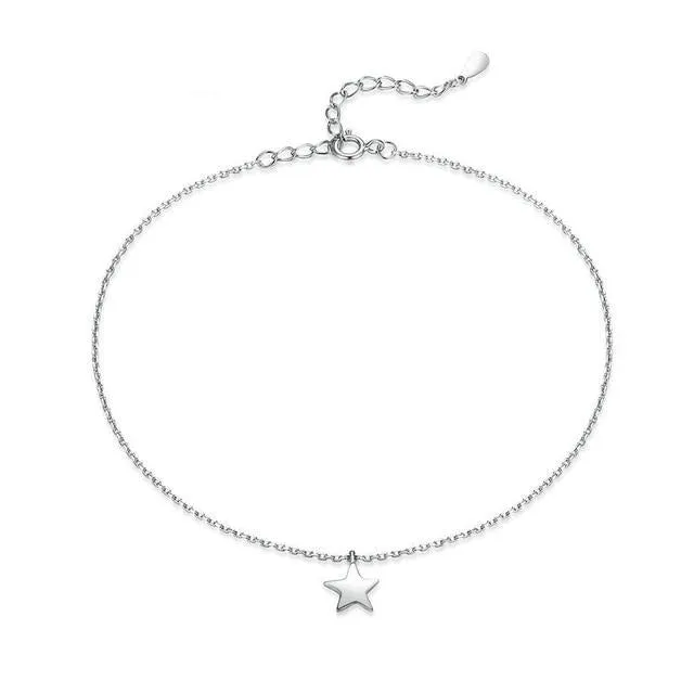 Stylemein - Ultra Thin Sterling Silver Anklet Bracelets