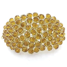 Stylish & Crystal Bracelet Gold Color Suitable Size & Adjustable for Women and Girls