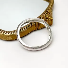 Sweet and Simple Silver Tone Magnetic Bracelet