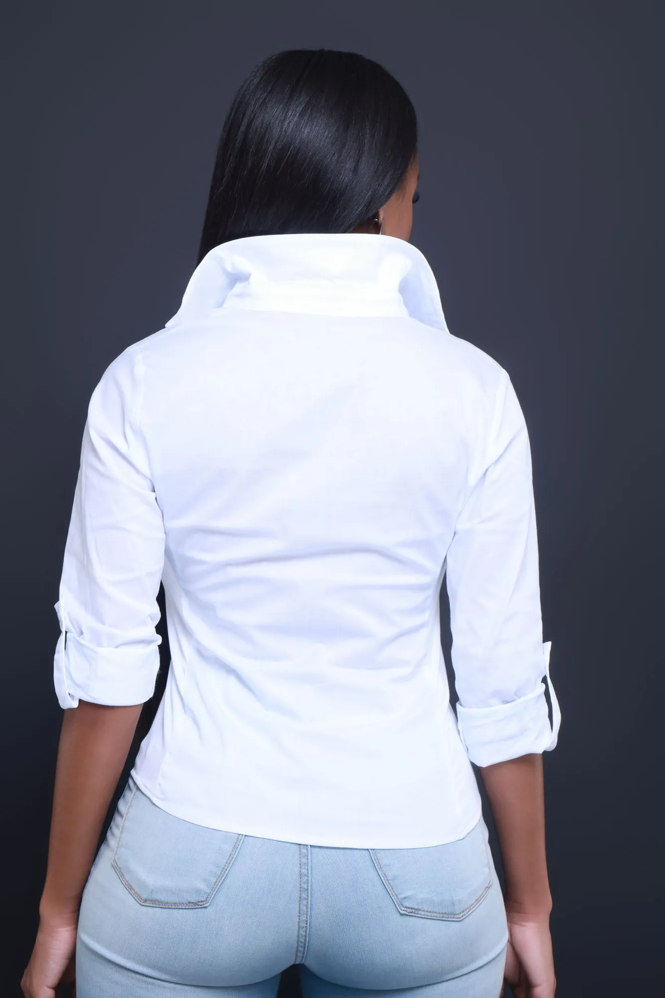 Tell Me About It Button Up Blouse - White