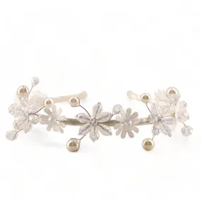 The Kalene Flower Crystal & Pearl Designer Girls Headband