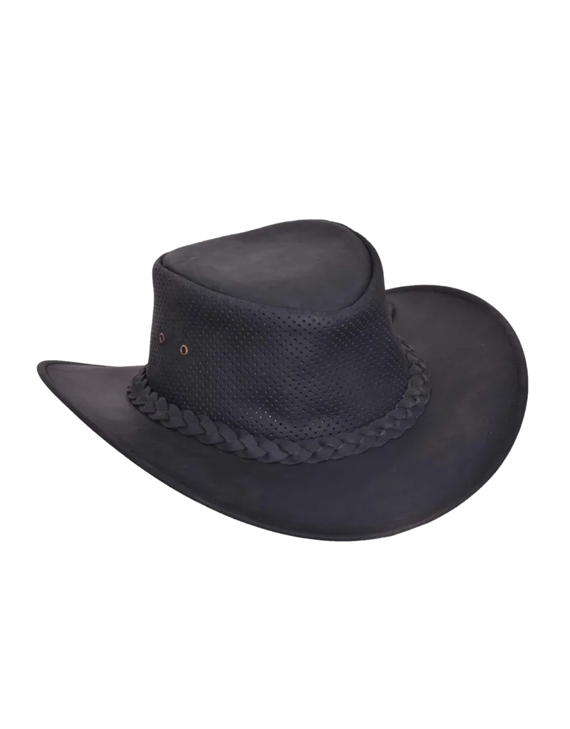 The Stockburn Leather Outback Hat