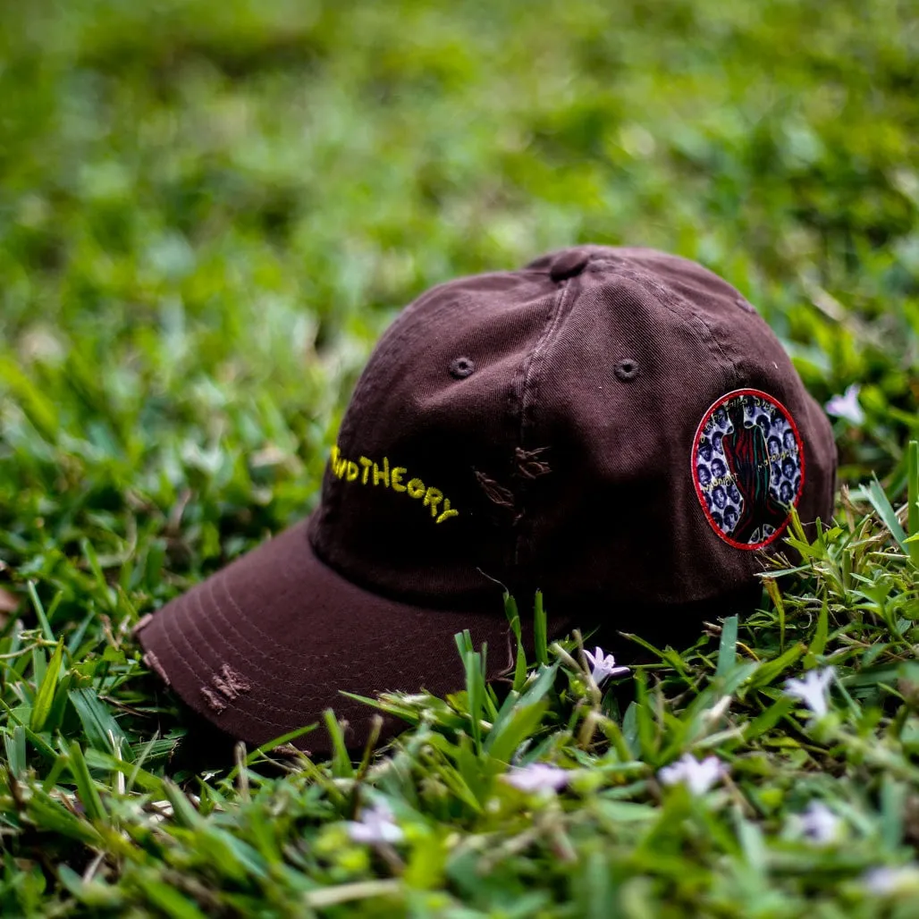 The Theory Distressed Vintage Hip Hop Hat Brown