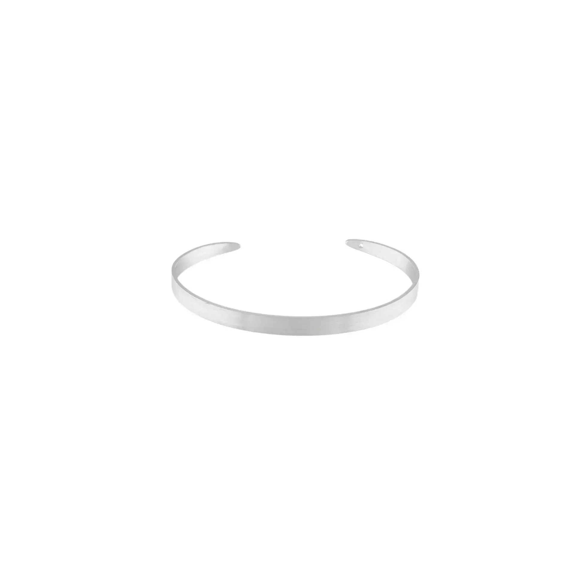 Theia Simple Cuff Bracelet Silver Plating