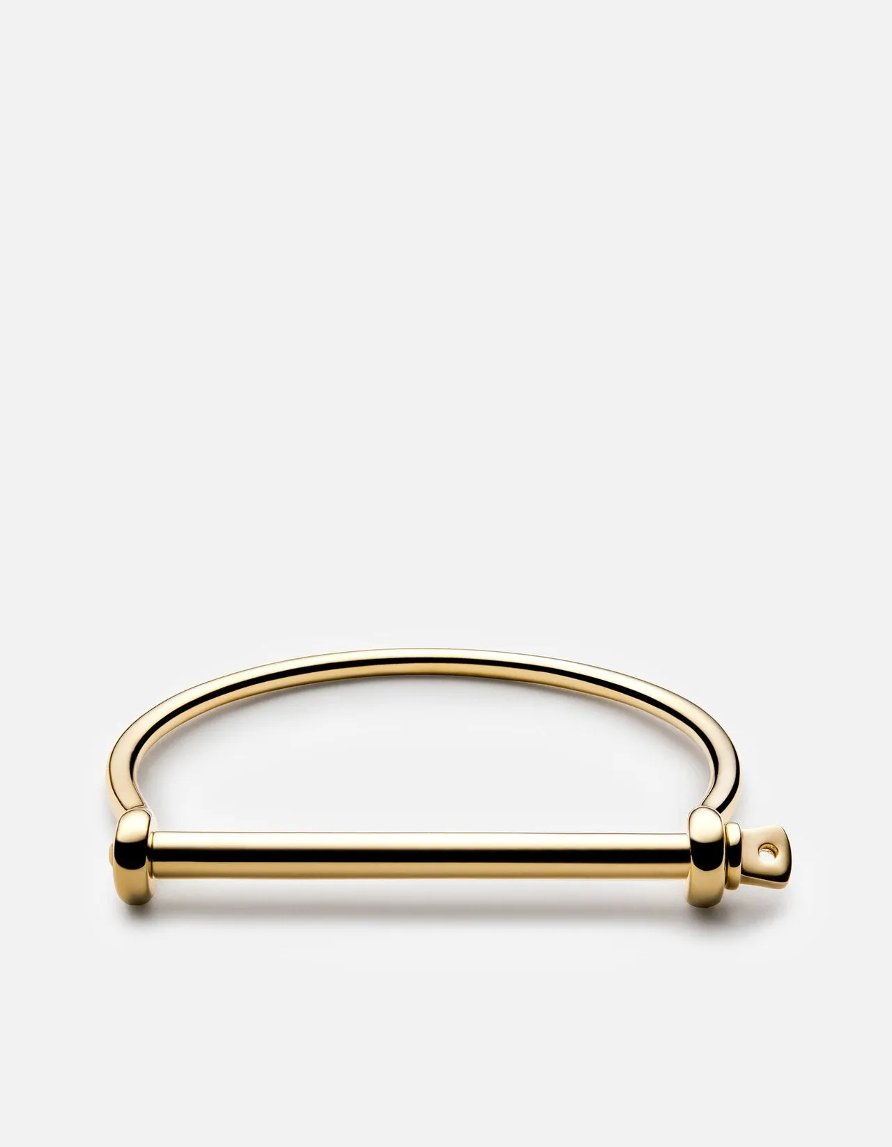 Thin Screw Cuff, Gold