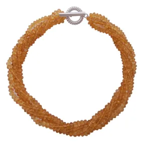 Toggle Necklace - Citrine  (21BS)