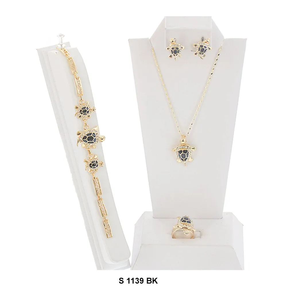 Turtle Necklace Set S 1139 BK