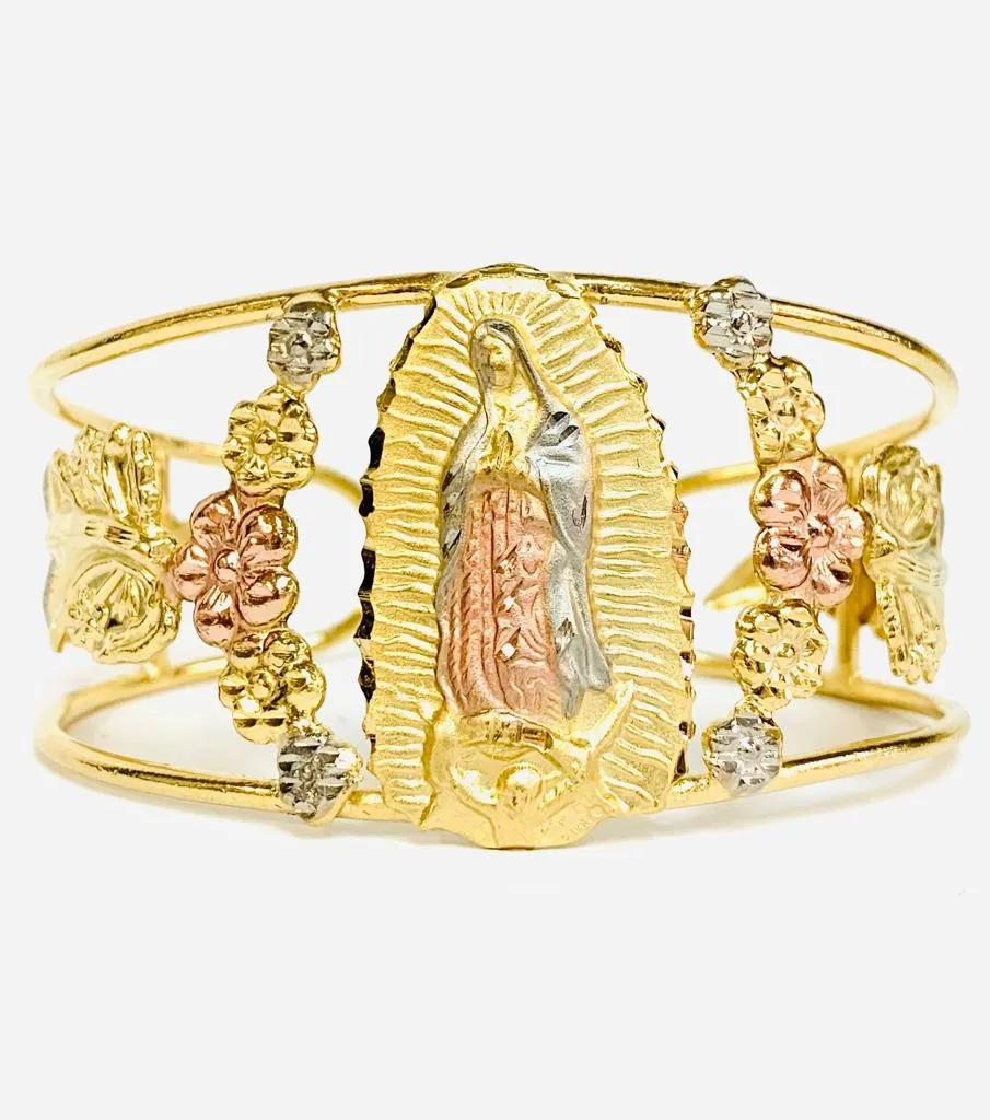 Virgen de Guadalupe Bracelet / Virgen de Guadalupe Bangle Bracelet / Bangle Bracelet / Pulsera de la Virgen de Guadalupe / Regalos Elegantes Para Mujer