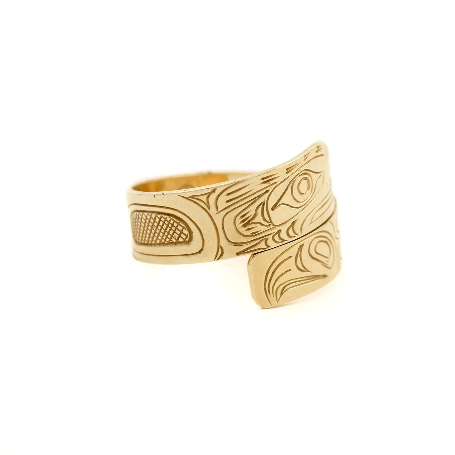 West Coast Motif Wrap Band x 14k Gold 8