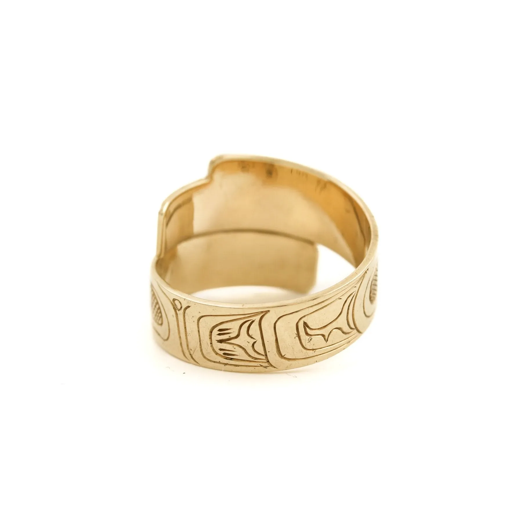 West Coast Motif Wrap Band x 14k Gold 8