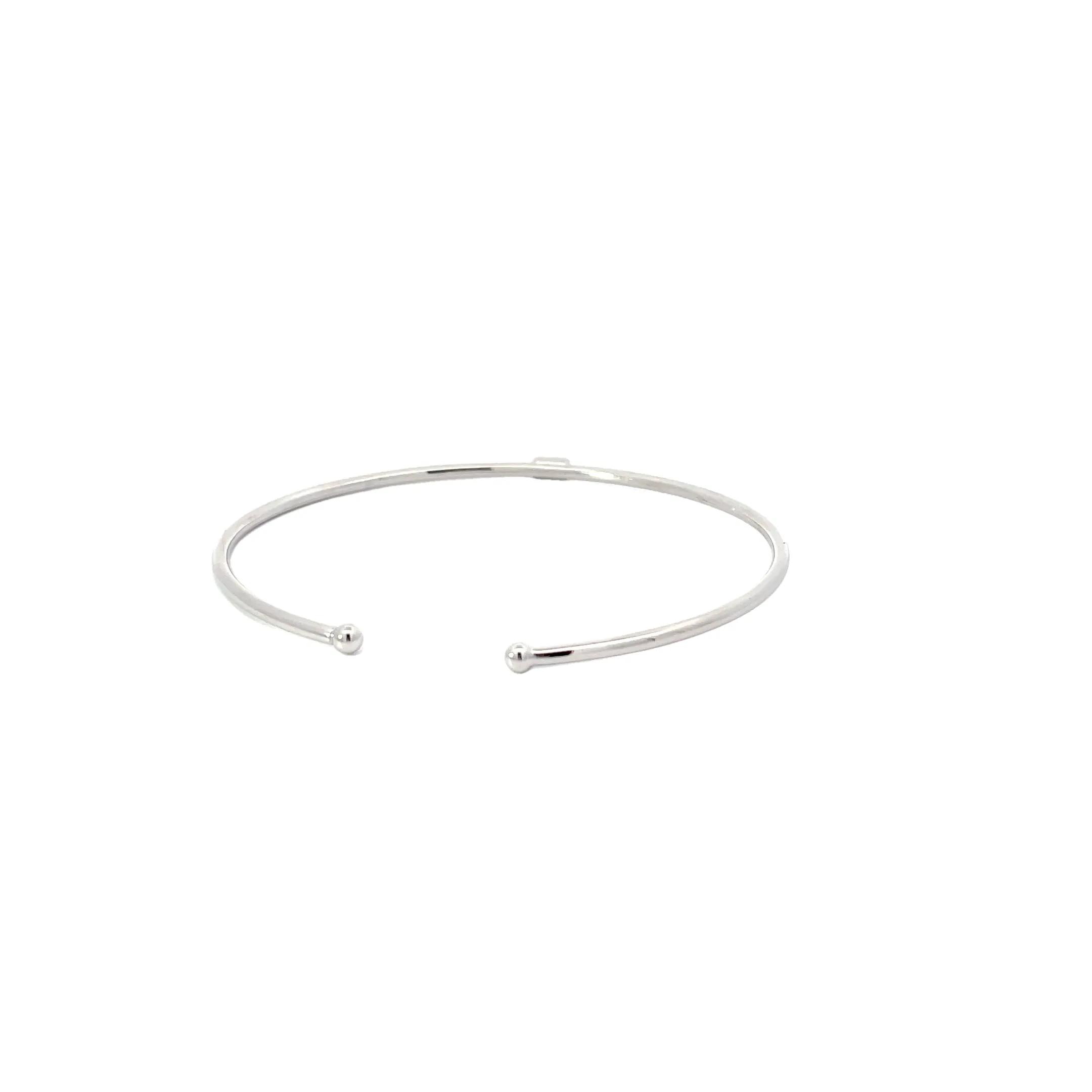 White Modern Electrum Diamond Cuff Bracelet