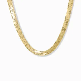 wide snake chain necklace