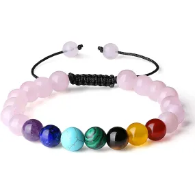 Women Handmade 8mm Power Healing Friendship Natural Gemstone Bracelet