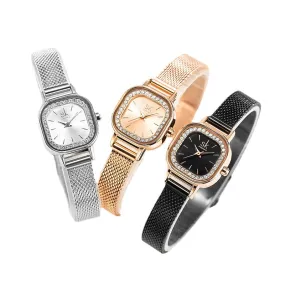 Women's Watch Women's Watch Fashion Diamond-Embedded Light Luxury Waterproof Quartz Watch Watch