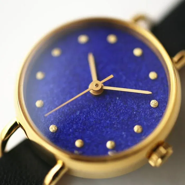 Women's Wristwatch - Azurite (Azure Color), Japanese handmade wrist watch