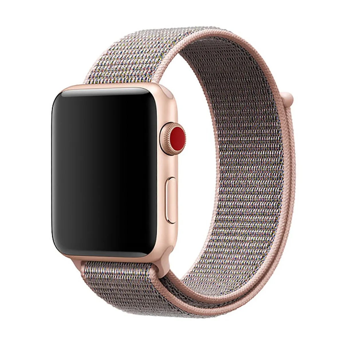 Woven Nylon Strap For Apple Watch-Pink Sand (42/44/45/49mm)