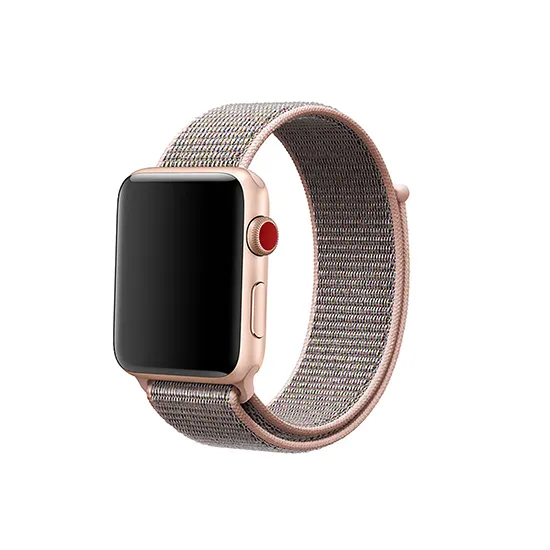 Woven Nylon Strap For Apple Watch-Pink Sand (42/44/45/49mm)