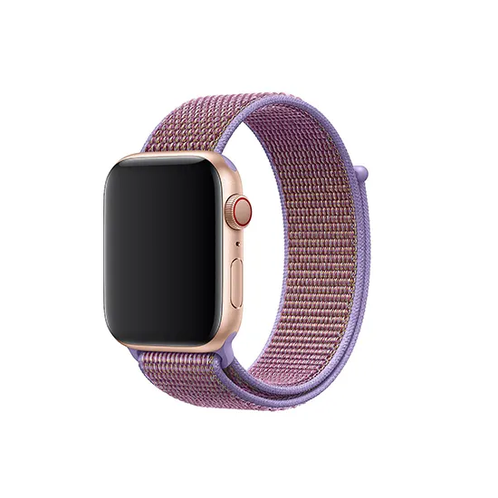 Woven Nylon Strap For Apple Watch-Pink Sand (42/44/45/49mm)