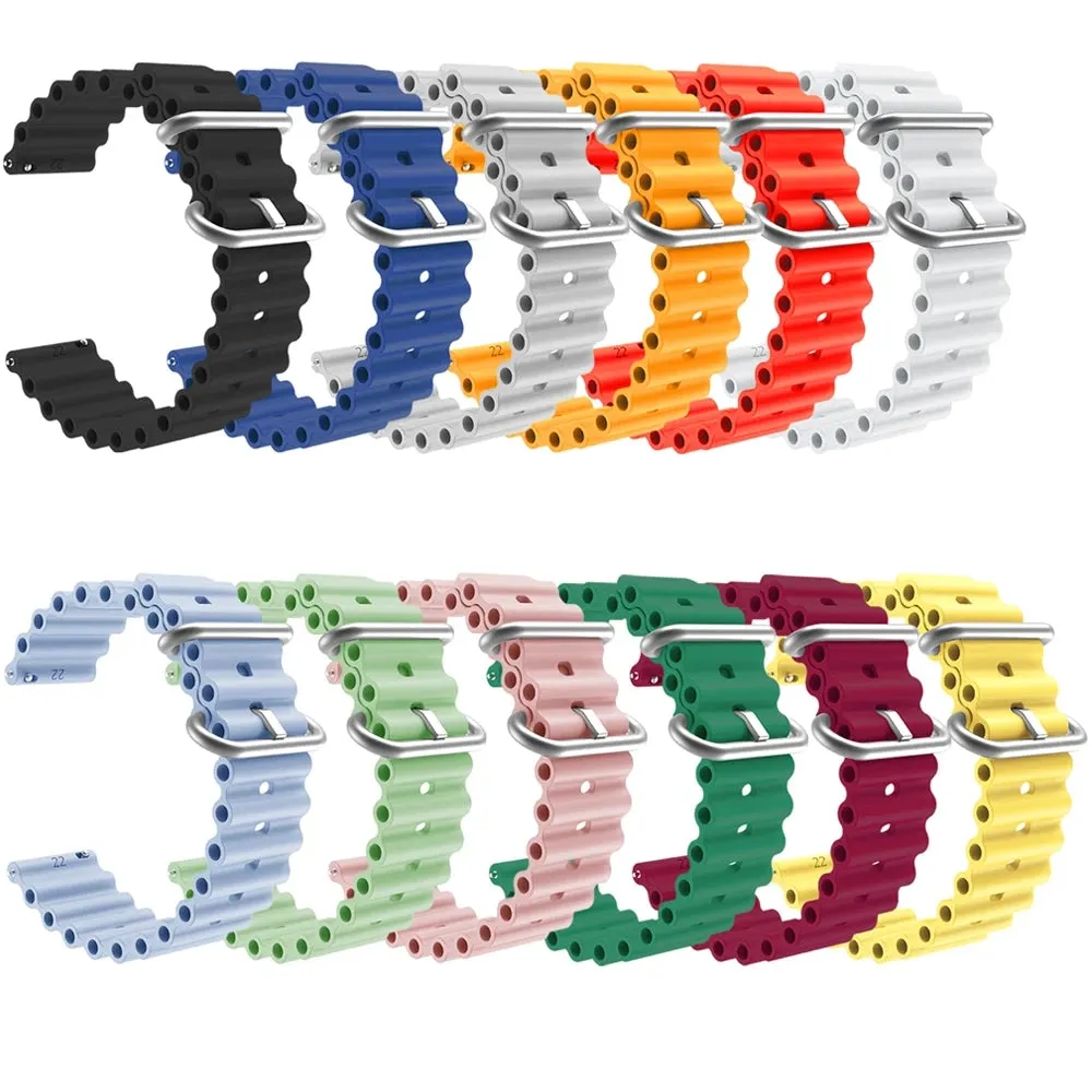 Xiaomi Mi Watch & Mi Watch S1 Active compatible Silicone Ocean Bands Watch Straps